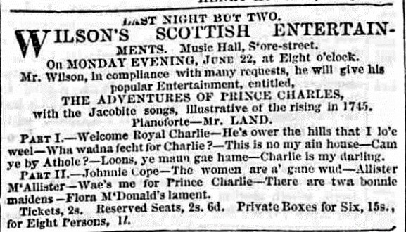 rince Charles Stuart Musical